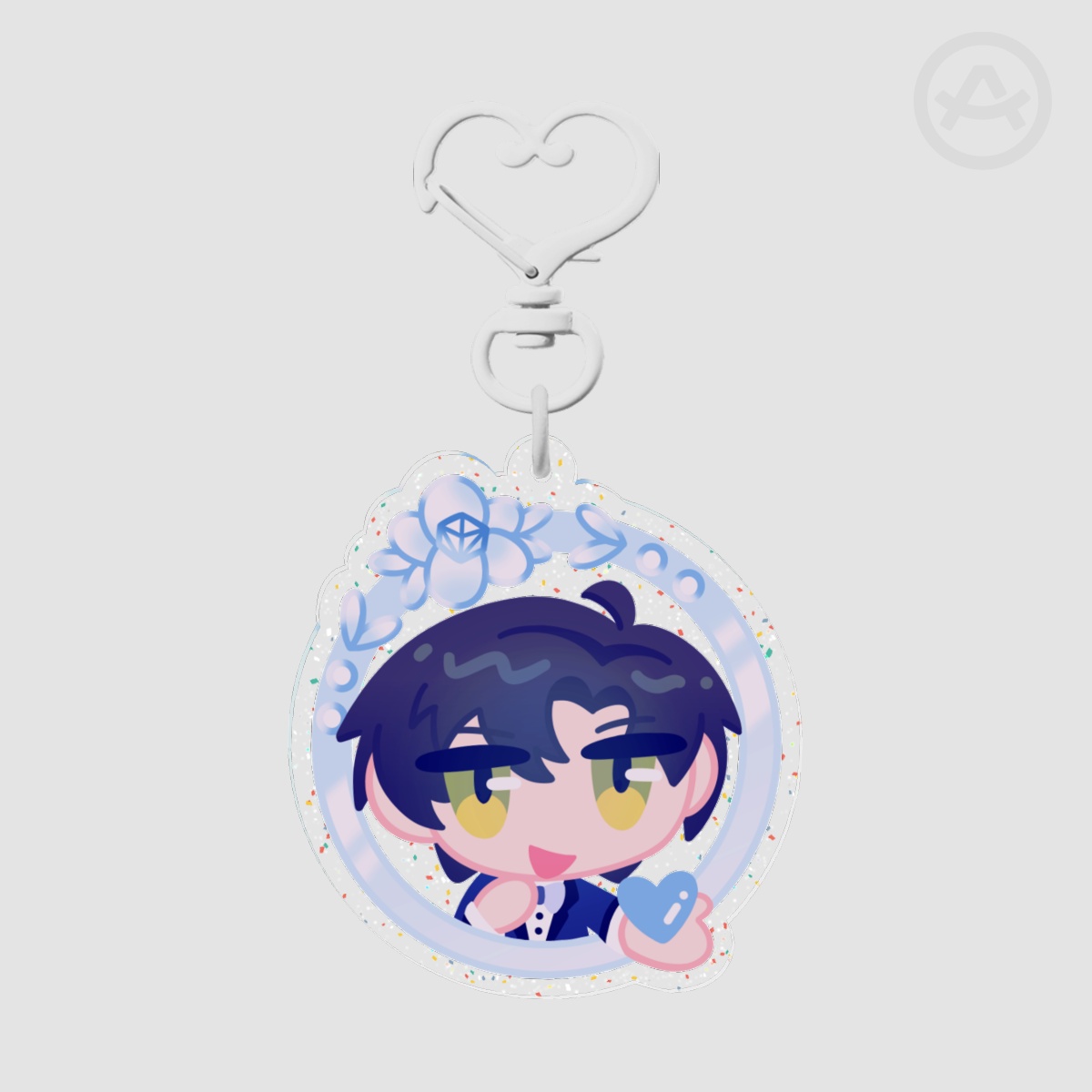 Zayne - glitter acrylic keychain