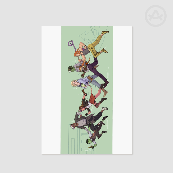 Fantasy High Junior Year Race A5 print