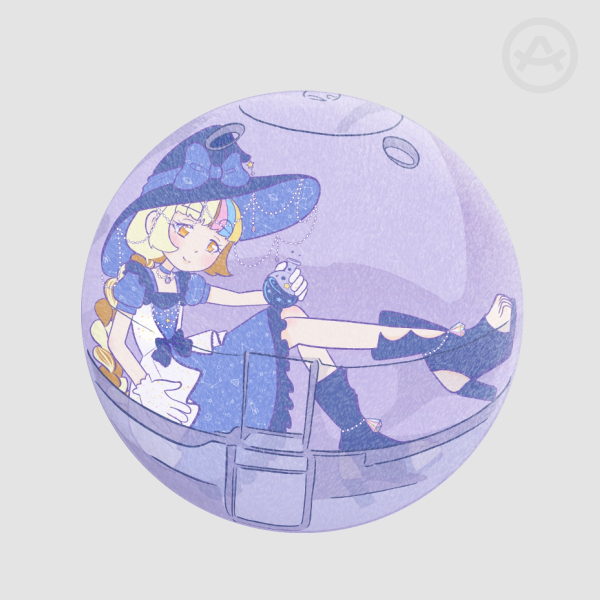 Gachapon Galaco Cosmic Witch Plush Badge