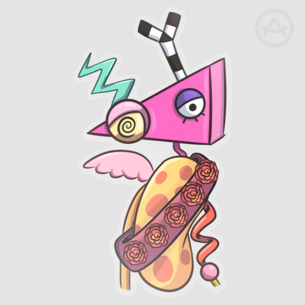 [The Amazing Digital Circus] Zooble - Clear PET Vinyl Die Cut Stickers