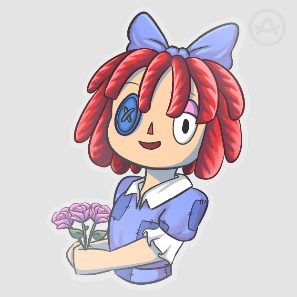 [The Amazing Digital Circus] Ragatha - Clear PET Vinyl Die Cut Stickers