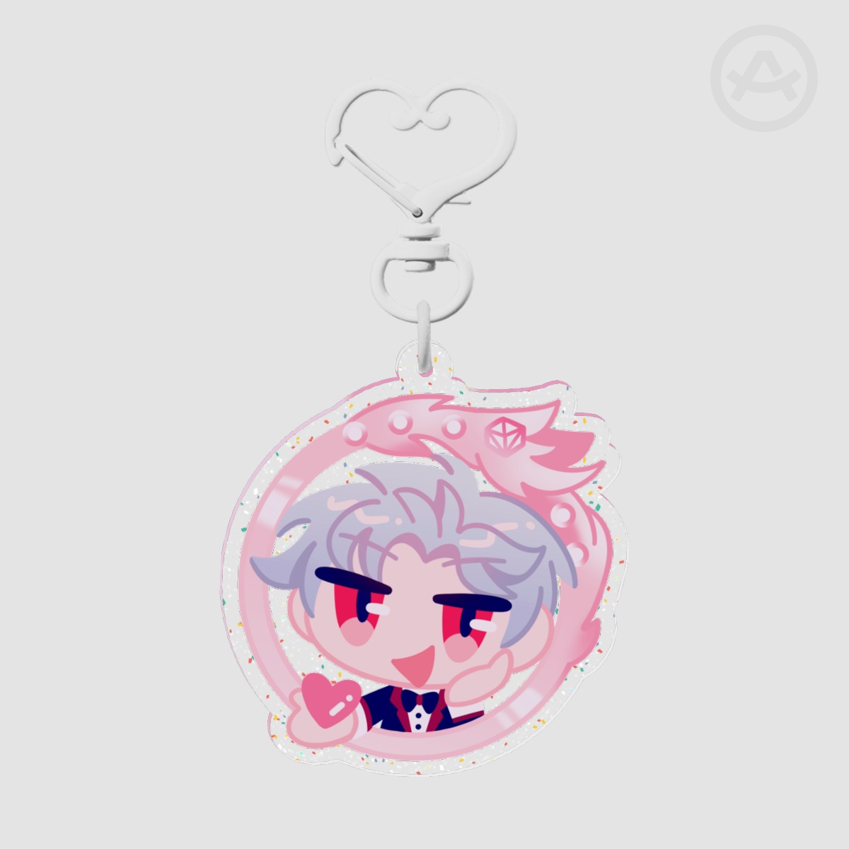 Sylus - glitter acrylic keychain