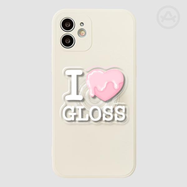I HEART GLOSS Acrylic Phone Holder - 1.96"(50mm), Clear