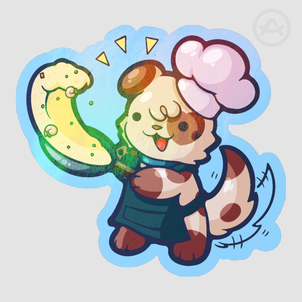 Chef Puppy Sticker