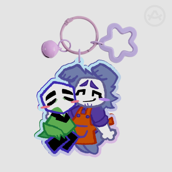 Rambtat Acrylic Keychain (Rainbow)