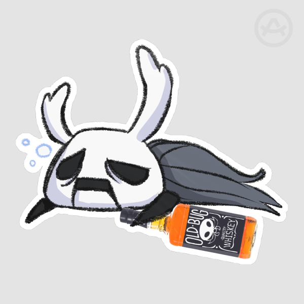 Hollow Knight Drunk Zote Sticker