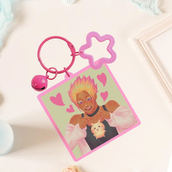 Usagi & Shidou Ryusei - Blue Lock x Chiikawa Acrylic Keychain