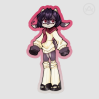 Yagine Bree UTAU Die Cut Sticker