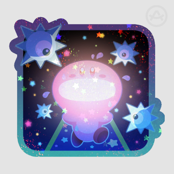 Light Bulb Kirby Sticker