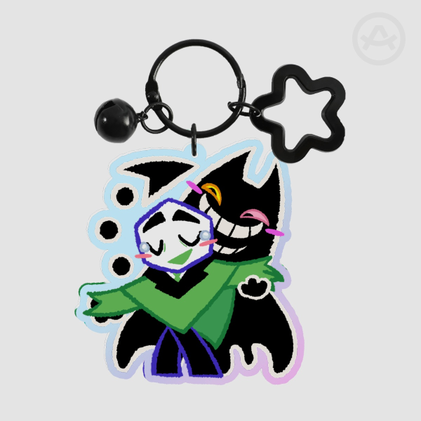 Friendpins Acrylic Keychain (Rainbow)