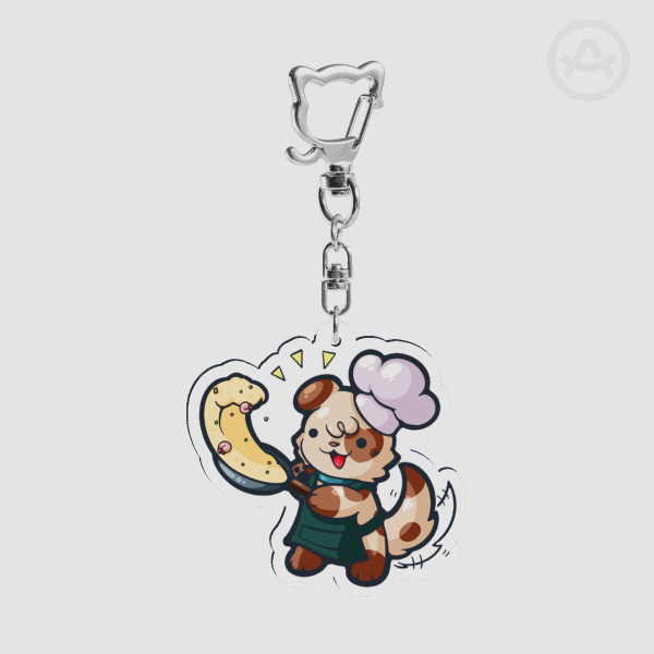 Chef Puppy Acrylic Charm