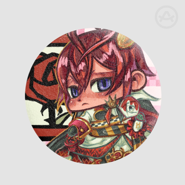 Riddle Rosehearts Plush Badge TWST