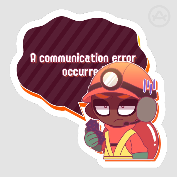 Communication Error Sticker