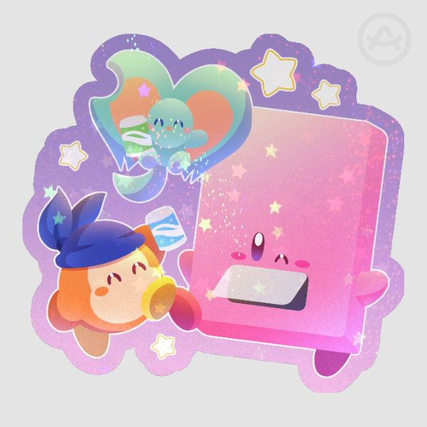 Vending Machine Kirby Sticker