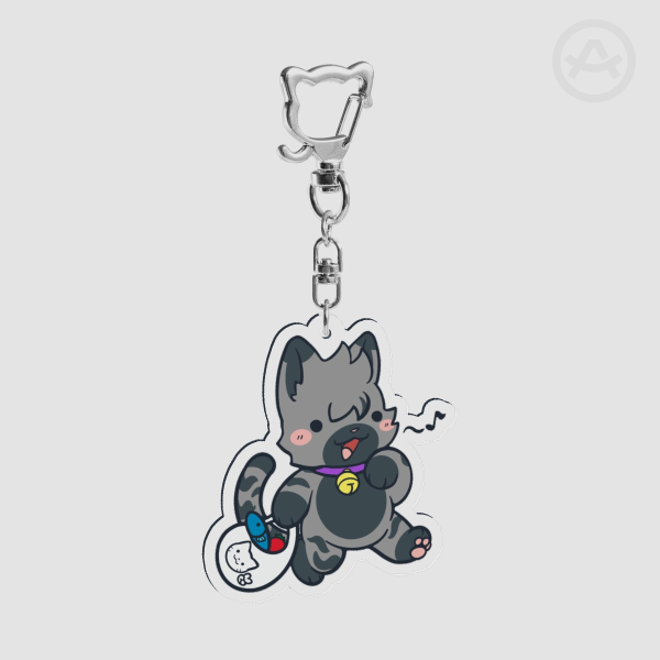 Grocery Kitty Acrylic Charm