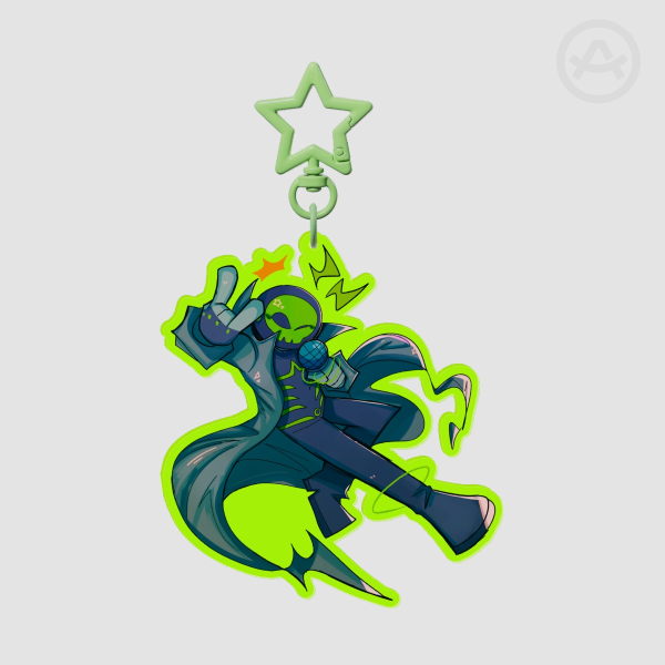 Jumbo Double Sided Rust (TLT) Acrylic Keychain