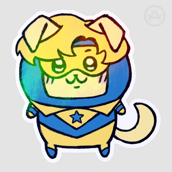 Booster Chiikawa Styled Sticker