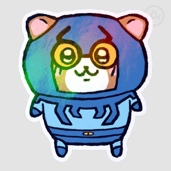 Ted Chiikawa Styled Sticker