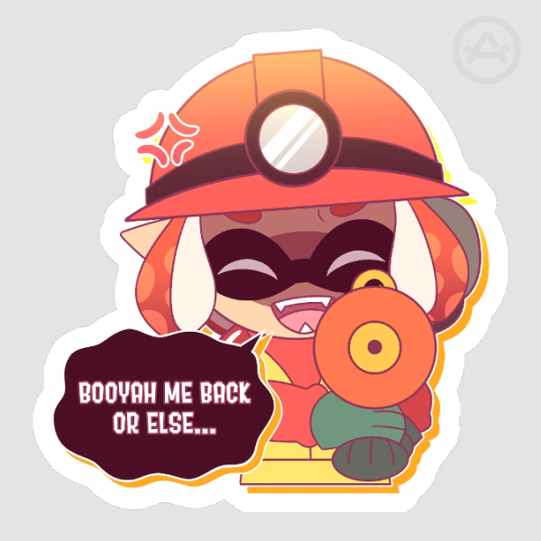 Booyah Me Back Sticker