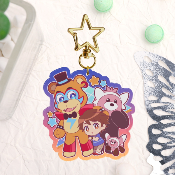 Freddy and Bewear Keychain