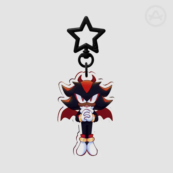 Devil Shadow the Hedgehog acrylic keychain!