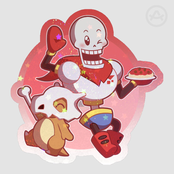Papyrus and Cubone Sticker