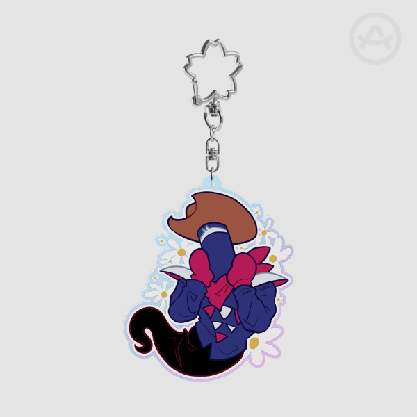 Deltarune Jongler Rainbow Acrylic Keychain