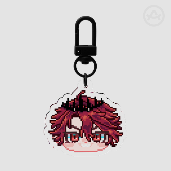 Pixel Chibi Jurard T Rexford - Holostars English Armis Vtuber Acrylic Keychain