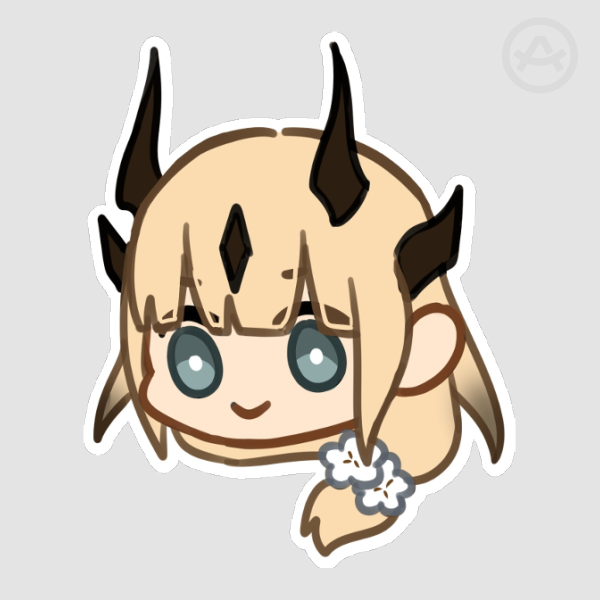 Arknights • Skrunkly Reed Die Cut Sticker