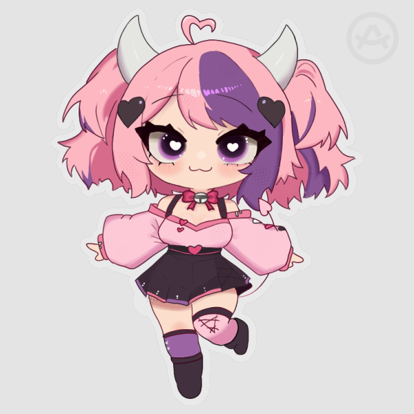 Ironmouse Clear Vinyl Sticker