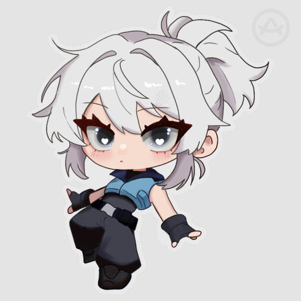 Jett Clear Vinyl Sticker