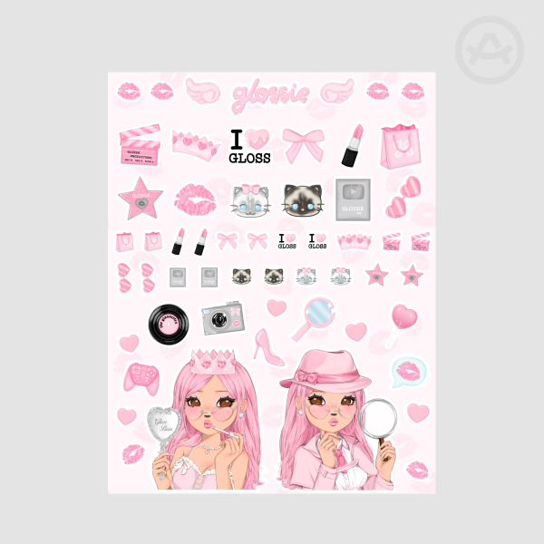 Glossie Classic Stickers Sheet