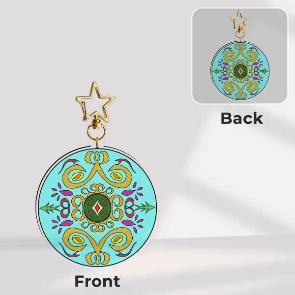 Mandala 1 Stained Glass Acrylic Charm