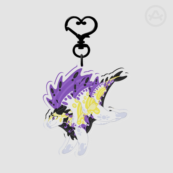 Keychain Non-binary Dragon