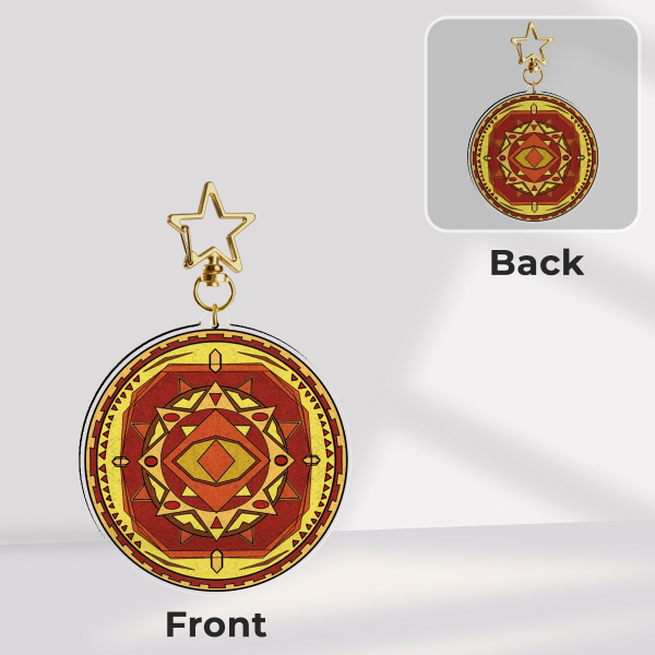 Mandala 3 Stained Glass Acrylic Charm