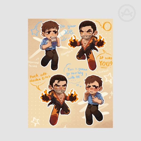 Matching Flambert Stickers!