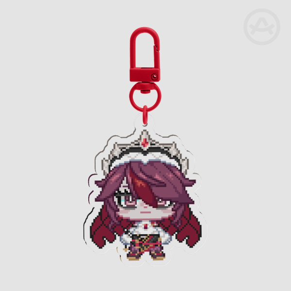 Pixel Chibi Rosaria - Genshin Impact Acrylic Keychain