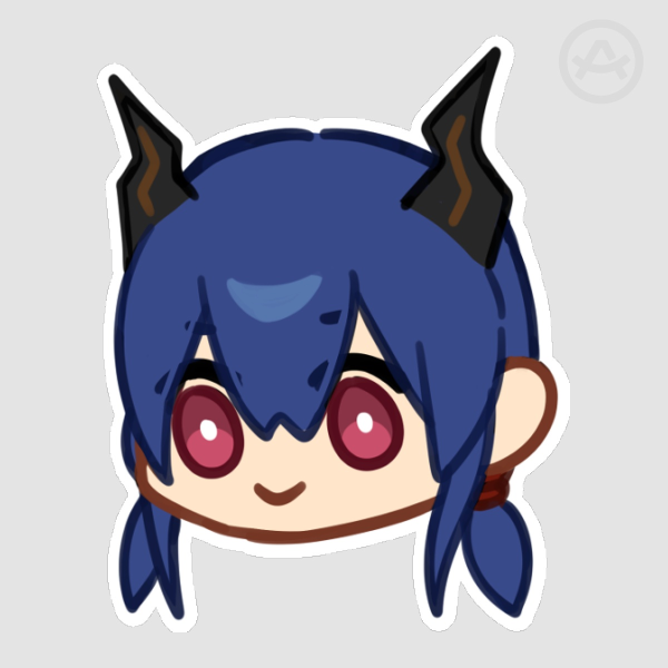 Arknights • Skrunkly Ch'en Die Cut Sticker