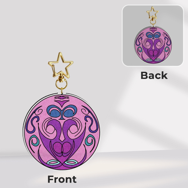 Mandala 2 Stained Glass Acrylic Charm