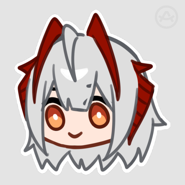 Arknights • Skrunkly W Die Cut Sticker