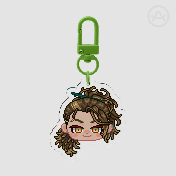 Pixel Chibi Goldbullet - Holostars English Armis Vtuber Acrylic Keychain