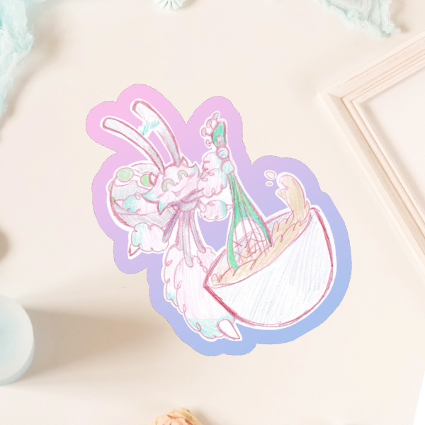 Rare Arackulele Pencil Drawn Sticker