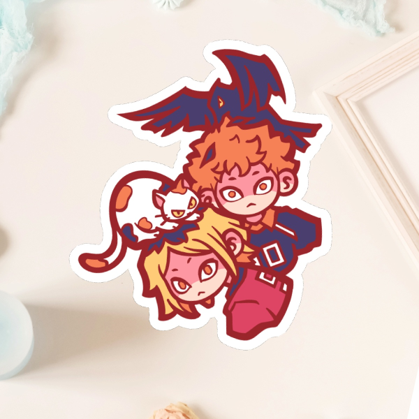 Sticker - Hinata Shoyo & Kozume Kenma - Haikyuu Anime HQ 