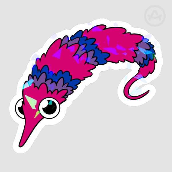 Pride Worm Sticker