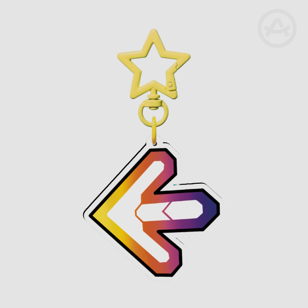 Sunset DDR Arrow Keychain