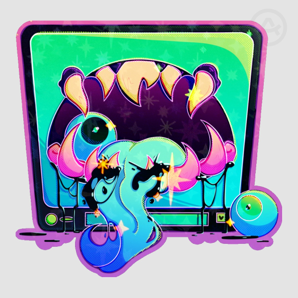 TV Monster STICKER