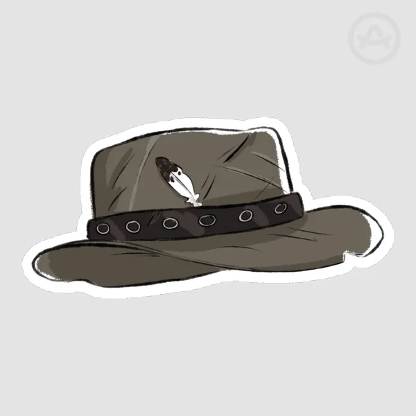 John Marston's hat Matte Sticker