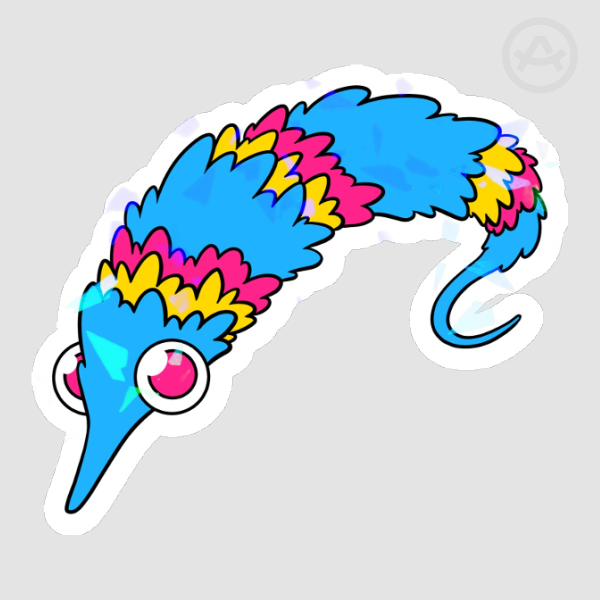Pride Worm Sticker