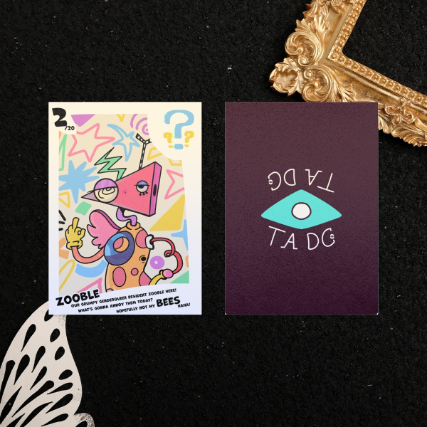 Tadc Zooble trading card 2/20 Pearl Paper Photocards