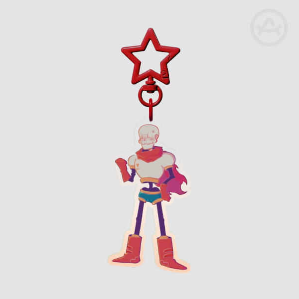 Undertale Papyrus ACRYLIC KEYCHAIN